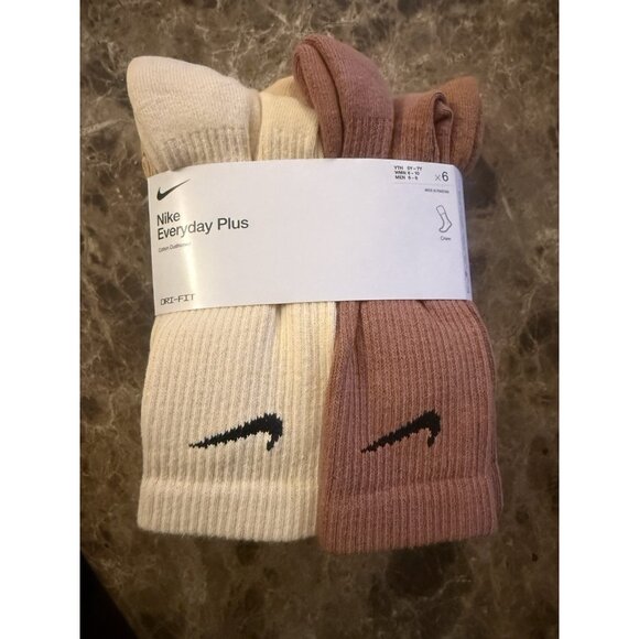 Nike Everyday Plus Cushioned Training Crew Socks 6 Pairs Medium 6-8 SX6897‌-‌904 - Picture 2 of 11